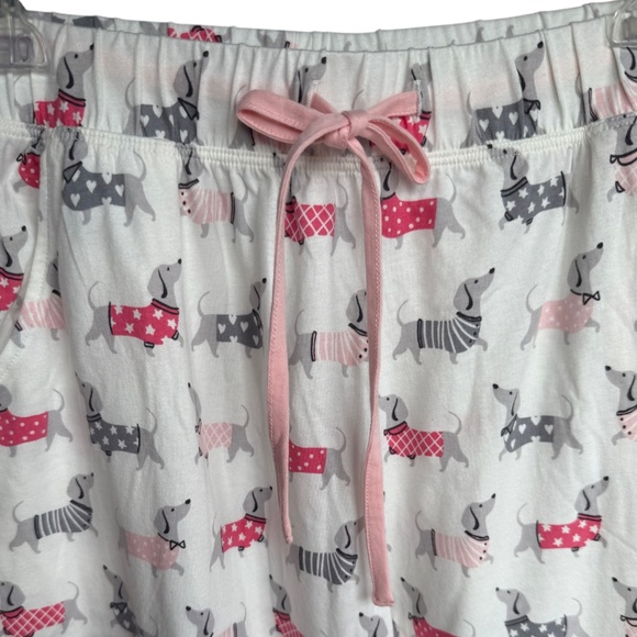 NWT Sleep Sense Pink Dachshund Pajama Pants Sz S - Picture 3 of 7
